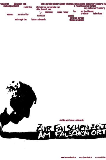 Poster Zur falschen Zeit am falschen Ort