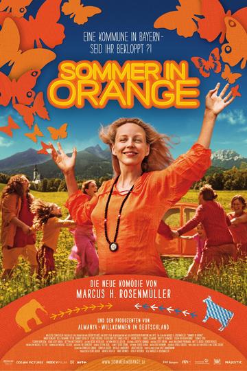 Poster Sommer in Orange