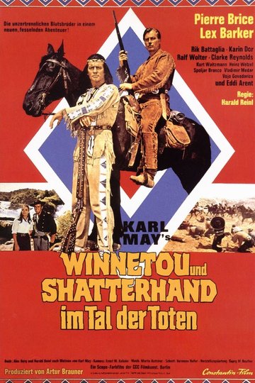 Poster Winnetou und Old Shatterhand im Tal der Toten