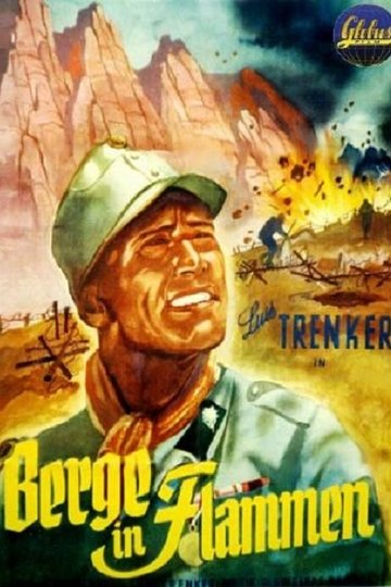 Poster Berge in Flammen