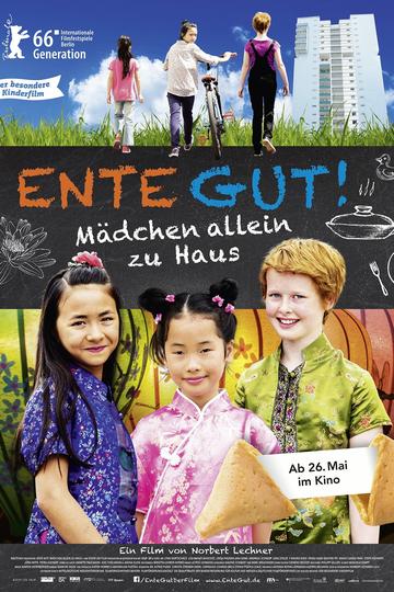 Poster Ente gut! Mädchen allein zu Haus