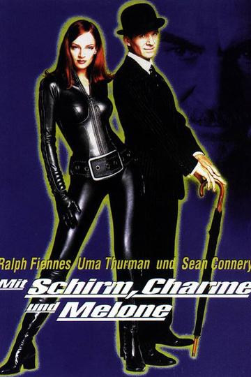 Poster Mit Schirm, Charme und Melone