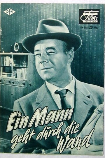Poster Ein Mann geht durch die Wand