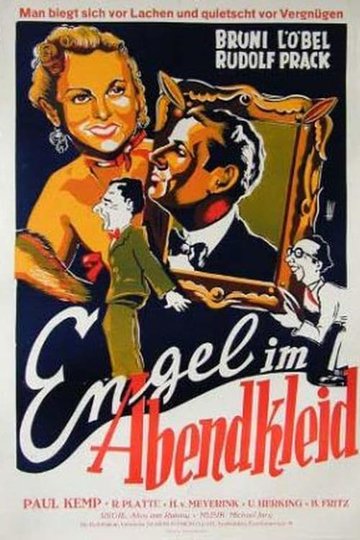 Poster Engel im Abendkleid